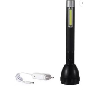 Portable and Lightweight Rechargeable 100w Laser LED Power Torch Light 27cm Platinum 25W COB, 2X 3.7V 1200mAh Li-ion Batteries, 5V Adaptor, Durable and Bright, Ideal for Indoor and Outdoor Use