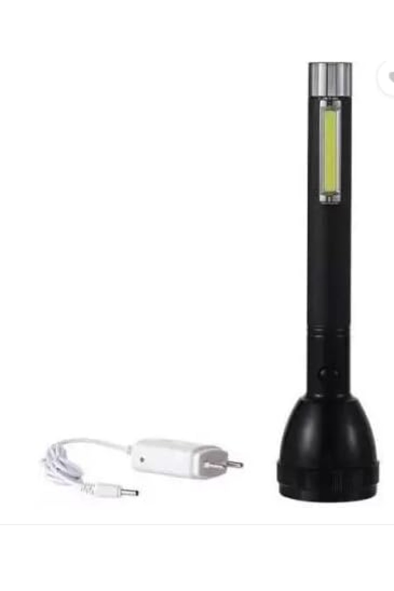 Portable and Lightweight Rechargeable 100w Laser LED Power Torch Light 27cm Platinum 25W COB, 2X 3.7V 1200mAh Li-ion Batteries, 5V Adaptor, Durable and Bright, Ideal for Indoor and Outdoor Use