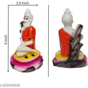 Hi Tech Sales Lokenath Baba/Brahmachari Murti/Idol/Statue/Figurine/Showpiece: Handcrafted, Material - Resin for for Temple/Pooja, Decoration, Home, Study Room (4 x 2.5 inch)