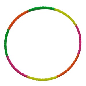 Hitech Sales Hula Hoop Ring for Fitness. Gymnastic & Other Weight Loss Exercises, Detachable & Easy to Assemble, Weight - 200 GMS, Multicolor