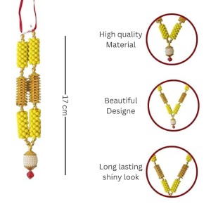 Hitech Sales Artificial Mala for Pooja, Temple, and Festival Decoration | Traditional Prayer Garlands (Small - 17 cm, Pack of 1)