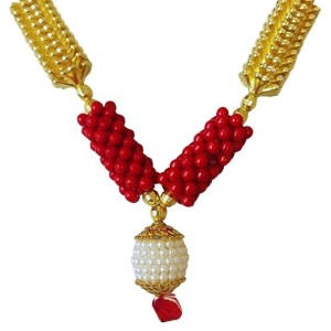 Hitech Sales Artificial Mala for Pooja, Temple, and Festival Decoration | Traditional Prayer Garlands (Small - 17 cm, Pack of 1)