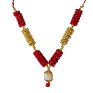Hitech Sales Artificial Mala for Pooja, Temple, and Festival Decoration | Traditional Prayer Garlands (Small - 17 cm, Pack of 1)