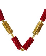 Hitech Sales Artificial Mala for Pooja, Temple, and Festival Decoration | Traditional Prayer Garlands (Small - 17 cm, Pack of 1)