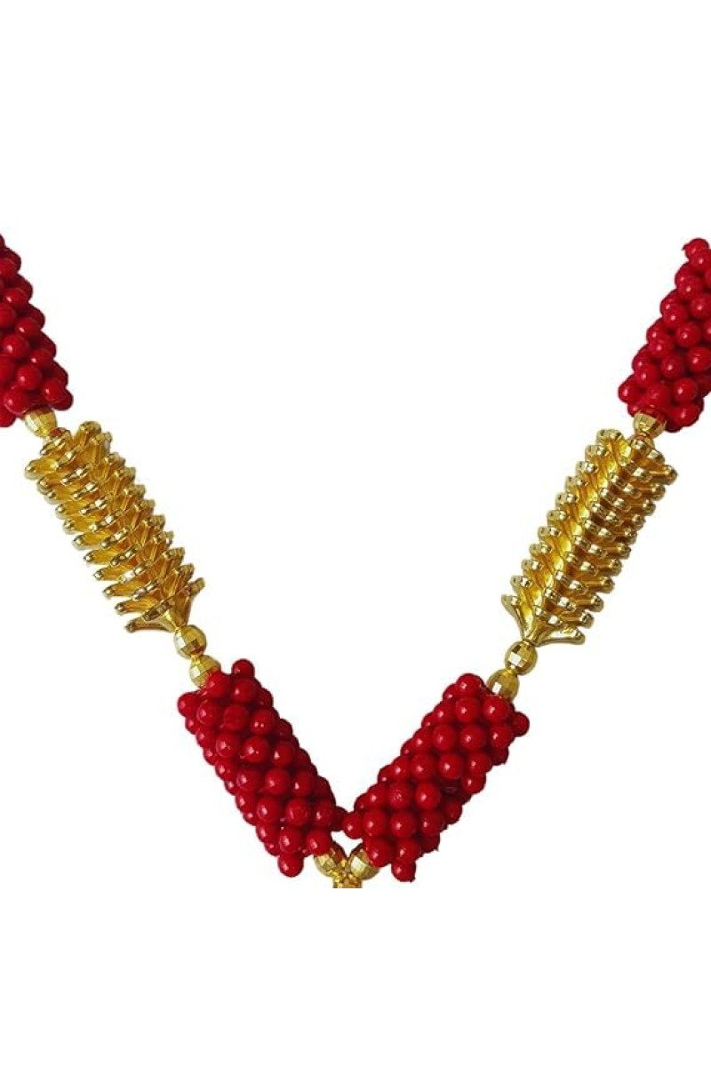 Hitech Sales Artificial Mala for Pooja, Temple, and Festival Decoration | Traditional Prayer Garlands (Small - 17 cm, Pack of 1)