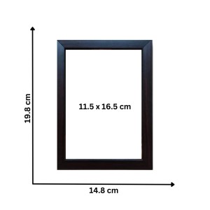 Hitech Netaji Subhas Chandra Bose Laminated Photo Frame for Table, Study & Living Room, Gifts (Synthetic Wood Base and Front Glass, 8 x 6 inch)