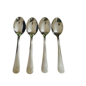Hitech Sales Stainless Steel Dinning, Luxury Dinner Spoons, Table Spoon Set of 4, Length 7.5 inch, Dazzle Design,Daily Multipurpose Use,Dishwasher Safe