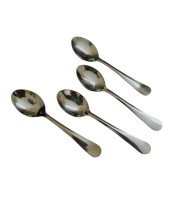 Hitech Sales Stainless Steel Dinning, Luxury Dinner Spoons, Table Spoon Set of 4, Length 7.5 inch, Dazzle Design,Daily Multipurpose Use,Dishwasher Safe