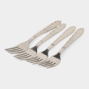 Steel Baby Fork 1 6 cm Length (Pack of 4)