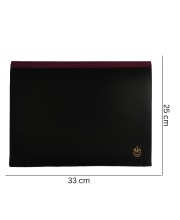 Hitech Sales Expanding File Folder A4 Size 7 Pocket with Buckle closuree Aesthetic Maroon & Black xpanding Document Organizer for documents Buckle Storage Multi-Pocket (Aesthetic Maroon & Black)