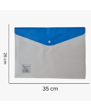 Plastic File Folder Poly Envelope Expanding File Wallet with Snap Button Closure, Legal Size, 3-Pack Large Waterproof Accordion Document Folder, Transparen