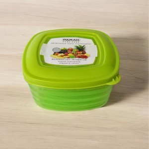 5-Piece Transparent Food Storage Container Set with Airtight Lids – BPA-Free Freezer and Fridge Containers for Vegetables and More