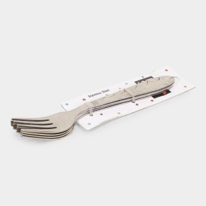 Steel Baby Fork 1 6 cm Length (Pack of 4)
