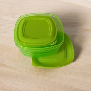 5-Piece Transparent Food Storage Container Set with Airtight Lids – BPA-Free Freezer and Fridge Containers for Vegetables and More