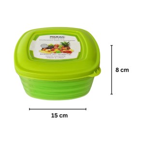 5-Piece Transparent Food Storage Container Set with Airtight Lids – BPA-Free Freezer and Fridge Containers for Vegetables and More