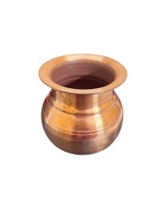 Pure Copper Kalash Lota Traditional Puja Vessel for Daily and Festive Use 4.5/2.5 Inch