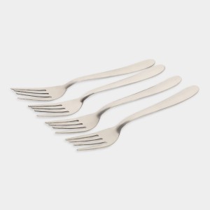 Stainless Steel Forks Set of 4, 1 8 cm Length (Pack of 4)