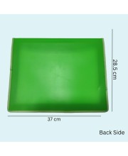 Hitech Sales Envelope Folder, Poly-Plastic A4 Documents File Storage Bag with Snap Button Certificate File Holder Document Folder for Certificates (A4) (Green)
