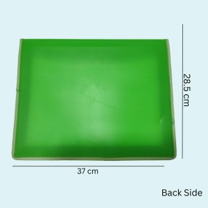 Hitech Sales Envelope Folder, Poly-Plastic A4 Documents File Storage Bag with Snap Button Certificate File Holder Document Folder for Certificates (A4) (Green)