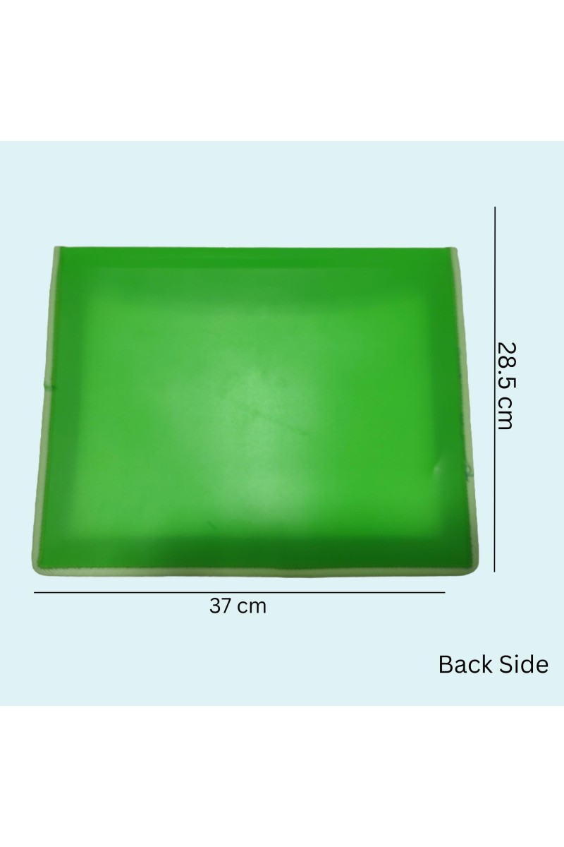 Hitech Sales Envelope Folder, Poly-Plastic A4 Documents File Storage Bag with Snap Button Certificate File Holder Document Folder for Certificates (A4) (Green)