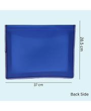 Hitech Sales Envelope Folder, Poly-Plastic A4 Documents File Storage Bag with Snap Button Certificate File Holder Document Folder for Certificates (A4) (Blue)