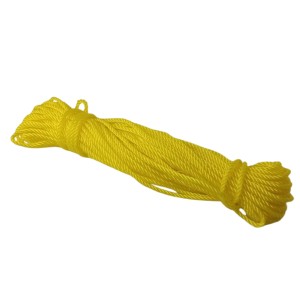 Nylon Rope Combo Pack of 6 | Durable, High-Strength Ropes for Outdoor, Camping, and Household Use | Multipurpose Ropes for Clothesline, DIY Projects, and More (Yellow, Medium)