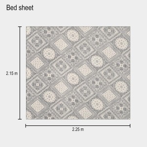 Hitech Sales Microfiber Double Bedsheet - Grey | Soft, Durable & Fade-Resistant | Ideal for Double Bed | Easy Care & Washable