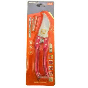 HI TECH Sales HONGQUAN SK5 Multipurpose Flower Cutter for Gardening – Carbon Steel Pruning Shears with Ergonomic Handle Pruners for Plants, Roses, and Branches – Medium Size, Red