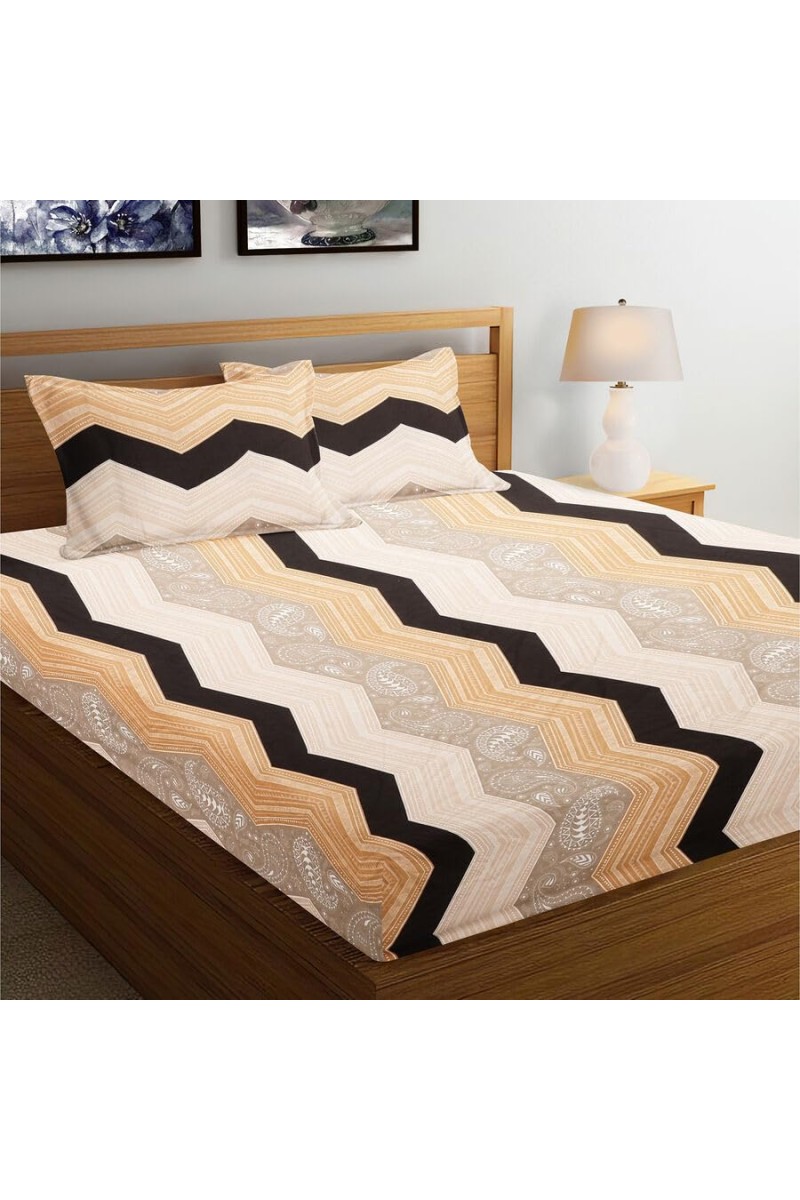 Hitech Sales 120 GSM Microfiber Double Bedsheet | Soft, Durable & Fade-Resistant | Ideal for Double Bed | Easy Care & Washable