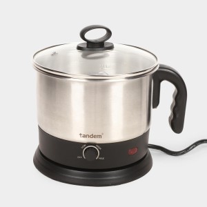 Tandem1.2 L Plastic and Steel Kettle, Plastic and Stainless Steel, 22 X 17.9 X 9.5 cm (Pack of 1)
