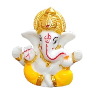 HiTechMart Lord Ganesha Mini Idol for Home, Office, Cardashboard – Divine Hindu God Ganpati Murti for Puja, Decor & Gifting – Vastu & Spiritual Blessings