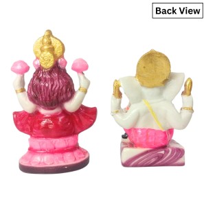 Laxmi Ganesh Murti for Diwali Puja | Hindu Goddess Laxmi & God Ganesha Idol | Home, Office & Temple Decoration | Spiritual Gift Item for Festivals