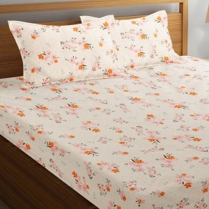 Hitech Sales Microfiber Double Bedsheet -Off White | Soft, Durable & Fade-Resistant | Ideal for Double Bed | Easy Care & Washable