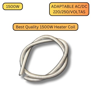 HiTechMart 1500W Heating Element Coil Wire 40.8cm Long Silver Tone (Pack of 1)