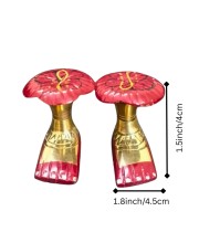 Traditional Brass Charan Paduka Set with Plate | Auspicious Puja Item for Mandir, Worship & Religious Rituals Home Temple, Puja & Spiritual Decor