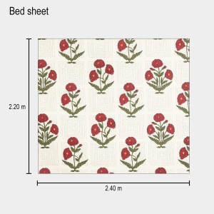 Hitech Sales Cotton Double Bedsheet - Pink| Soft, Durable & Fade-Resistant | Ideal for Double Bed | Easy Care & Washable