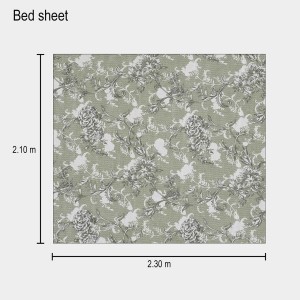 Hitech Sales Green Polycotton Double Bedsheet | Soft, Durable & Fade-Resistant | Ideal for Double Bed | Easy Care & Washable