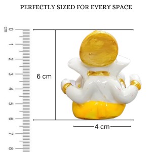 HiTechMart Lord Ganesha Mini Idol for Home, Office, Cardashboard – Divine Hindu God Ganpati Murti for Puja, Decor & Gifting – Vastu & Spiritual Blessings