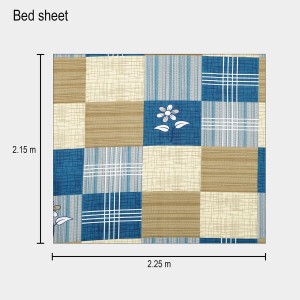 Hitech Sales 120 GSM Microfiber Double Bedsheet | Soft, Durable & Fade-Resistant | Ideal for Double Bed | Easy Care & Washable
