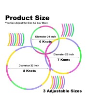 Hitech Sales Hula Hoop Ring for Fitness. Gymnastic & Other Weight Loss Exercises, Detachable & Easy to Assemble, Weight - 200 GMS, Multicolor