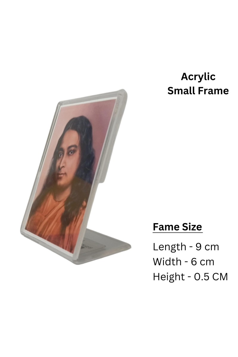 Acrylic Photo Frame of Paramahansa Yogananda - Small Spiritual Decor
