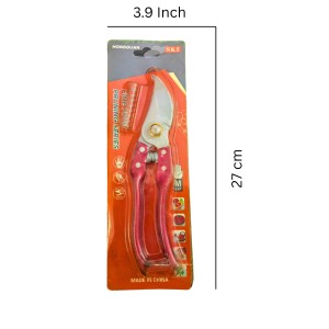 HI TECH Sales HONGQUAN SK5 Multipurpose Flower Cutter for Gardening – Carbon Steel Pruning Shears with Ergonomic Handle Pruners for Plants, Roses, and Branches – Medium Size, Red