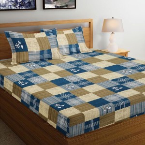 Hitech Sales 120 GSM Microfiber Double Bedsheet | Soft, Durable & Fade-Resistant | Ideal for Double Bed | Easy Care & Washable