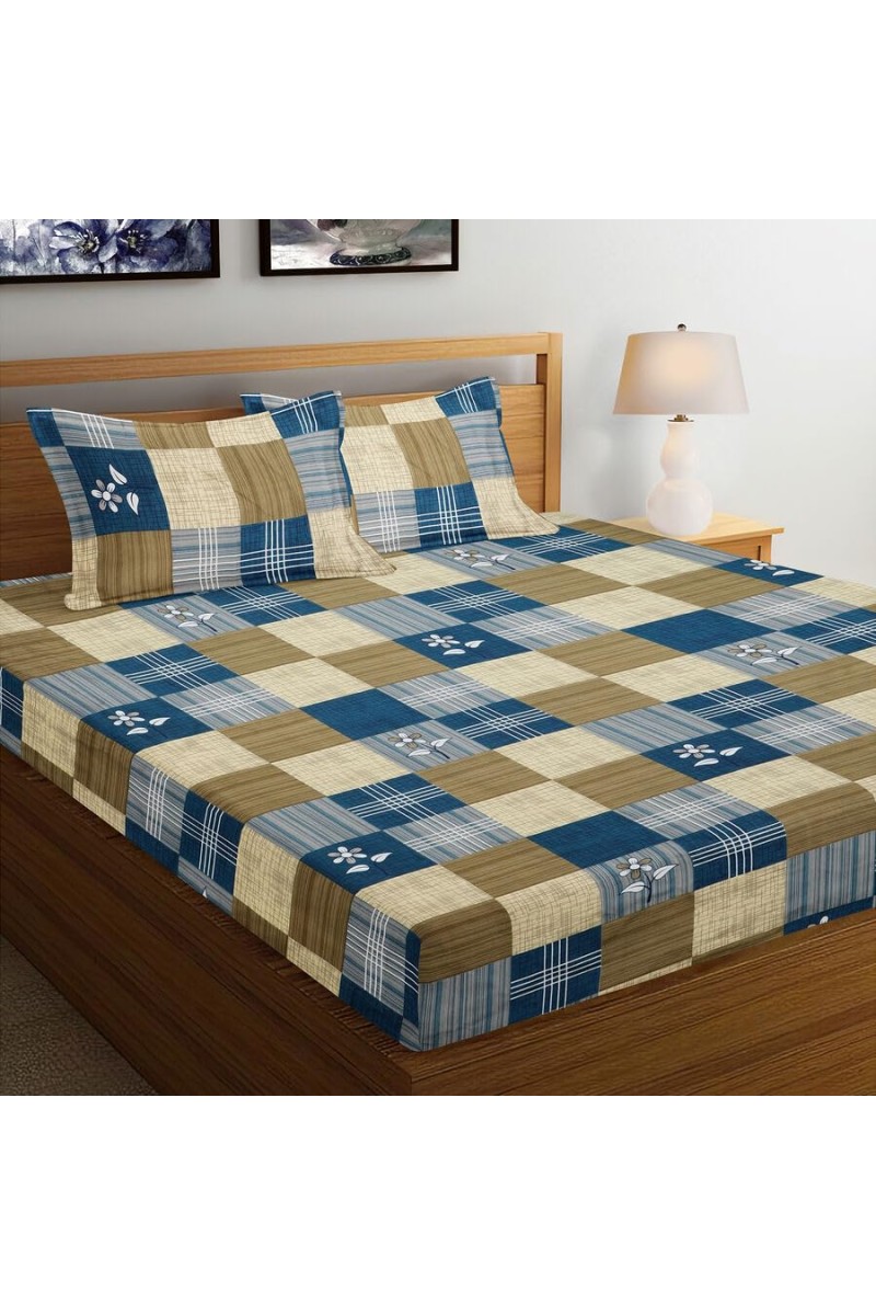 Hitech Sales 120 GSM Microfiber Double Bedsheet | Soft, Durable & Fade-Resistant | Ideal for Double Bed | Easy Care & Washable