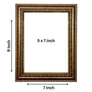 Hi Tech Sales Bhagwan Ganesh/Ganpati Bappa Photo Frame Laminated || Use for Wall/Table, Study & Living Room, Gifts || PVC Frame & Face - Glass (7 x 9 inch)