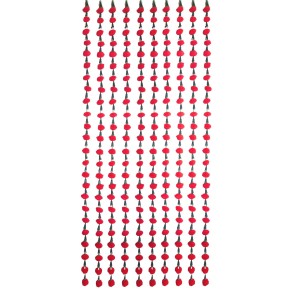 Hitech Sales 10 Woolen Artificial Long Marigold Fluffy Flower Garland Strings for Home Decoration, Pooja Mandir Decor Genda Phool for Wedding and Festivals, Diwali (40 inch) (Red)