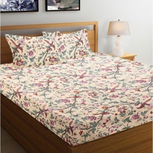 Hitech Sales Multicolour Polycotton Double Bedsheet | Soft, Durable & Fade-Resistant | Ideal for Double Bed | Easy Care & Washable