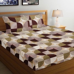 Hitech Sales Brown Microfiber Double Bedsheet | Soft, Durable & Fade-Resistant | Ideal for Double Bed | Easy Care & Washable