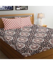 Hitech Sales Brown Geometric Printed Double Bedsheet | Soft, Durable & Fade-Resistant | Easy Care & Washable Hitech Sales Brown Geometric Printed Double Bedsheet | Soft, Durable & Fade-Resistant | Easy Care & Washable