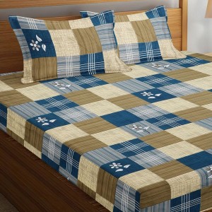 Hitech Sales 120 GSM Microfiber Double Bedsheet | Soft, Durable & Fade-Resistant | Ideal for Double Bed | Easy Care & Washable